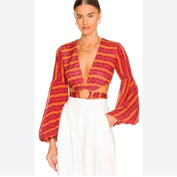 YAURA Faramade Bodysuit in Marigold Print - Picture 3 of 8